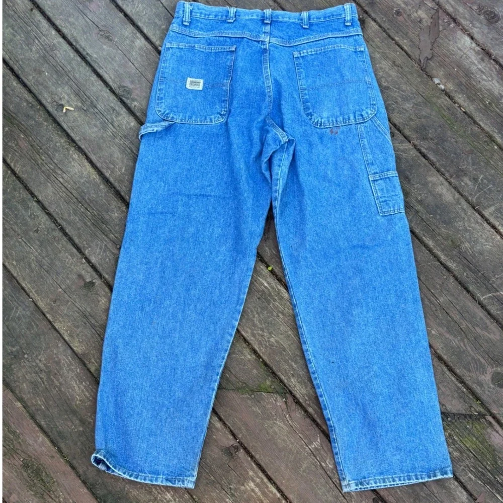 Wrangler Hero Original Mens Carpenter Jean 34x32 Blue Denim Straight Leg 94OR0AS